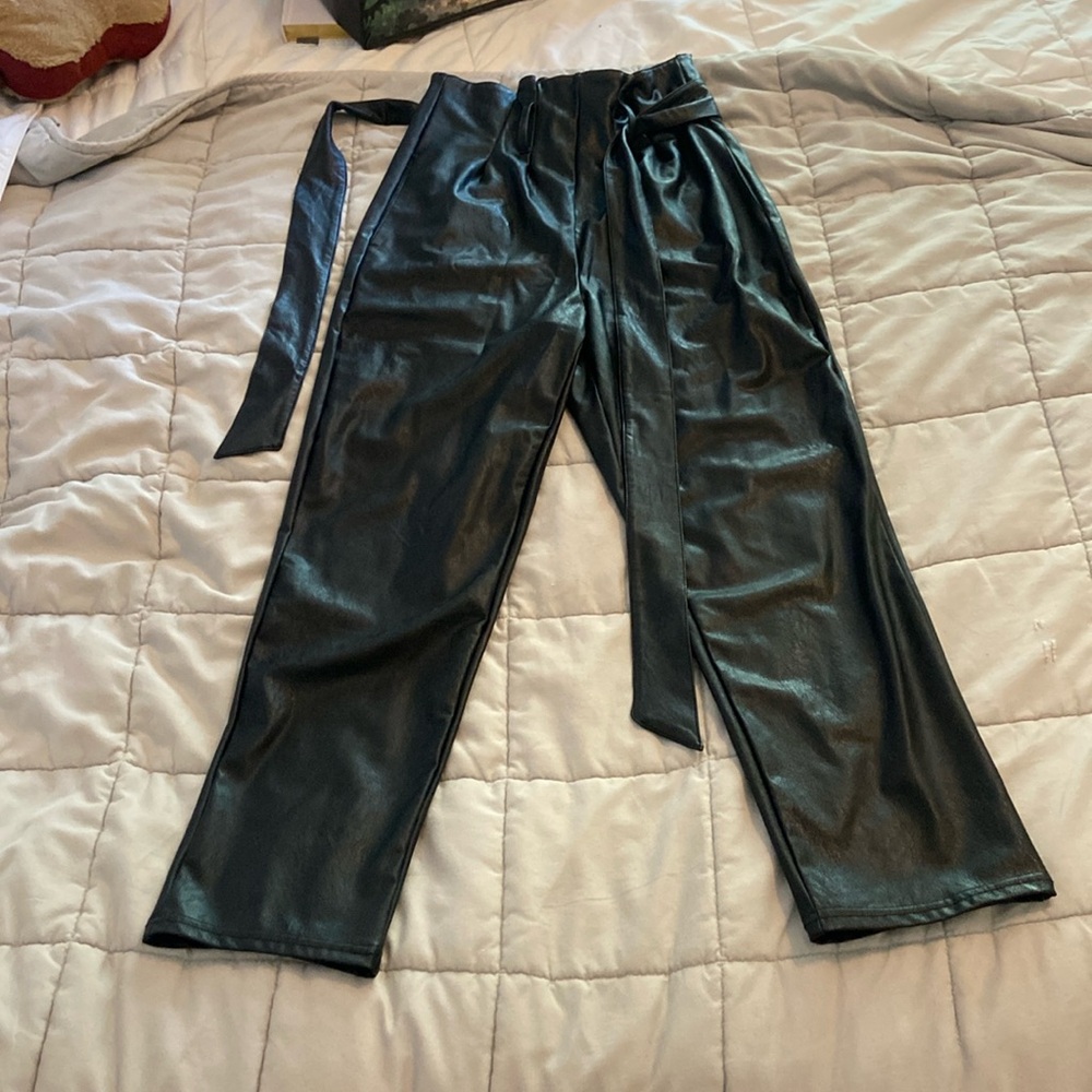 Commando Leather Paperbag pants